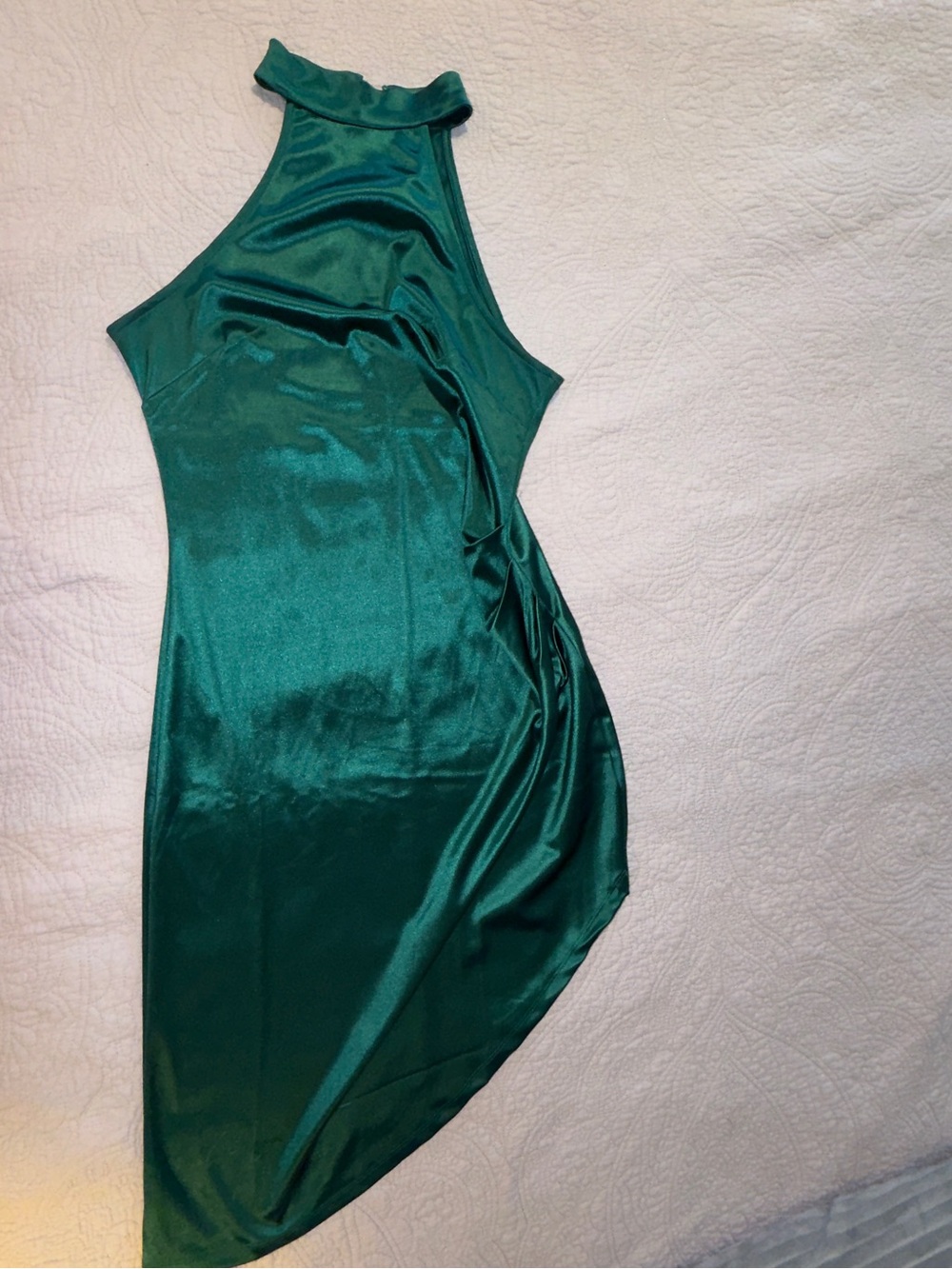 Emerald Green Halter Bodycon Dress